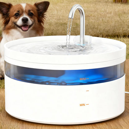 3.2L Pet Water Fountain (Low-Noise, Translucent Tank & Home Decor Design)